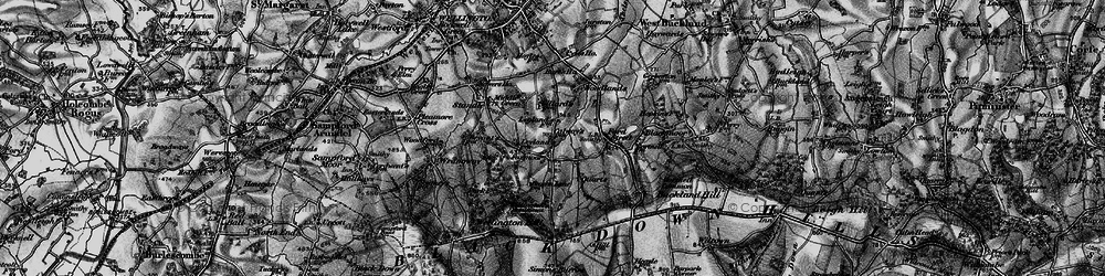 Old map of Voxmoor in 1898