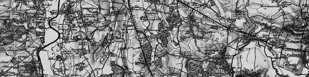 Old map of Wadborough in 1898