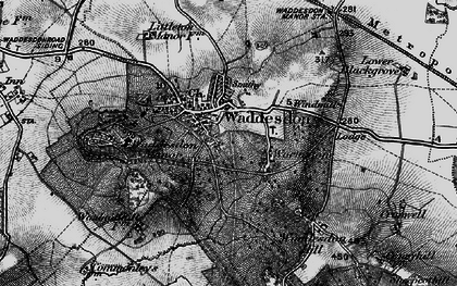Old map of Waddesdon in 1896
