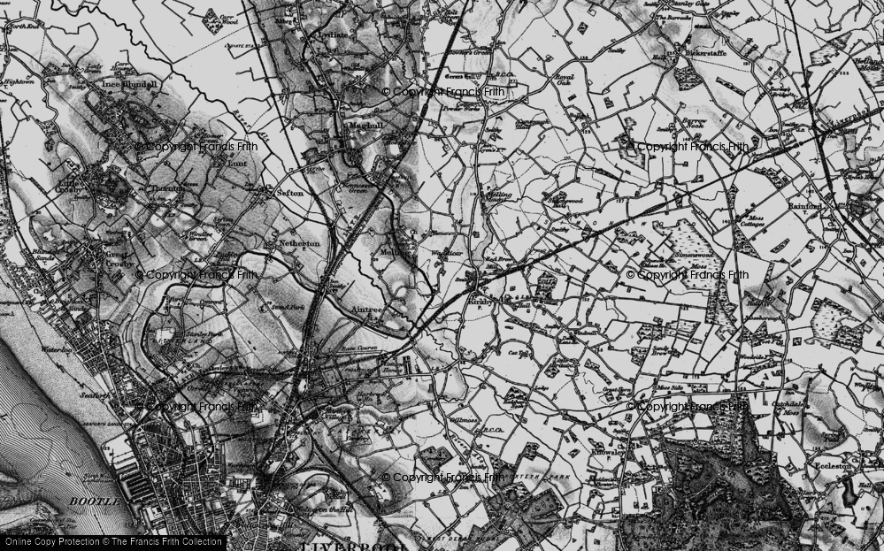 Old Map of Waddicar, 1896 in 1896