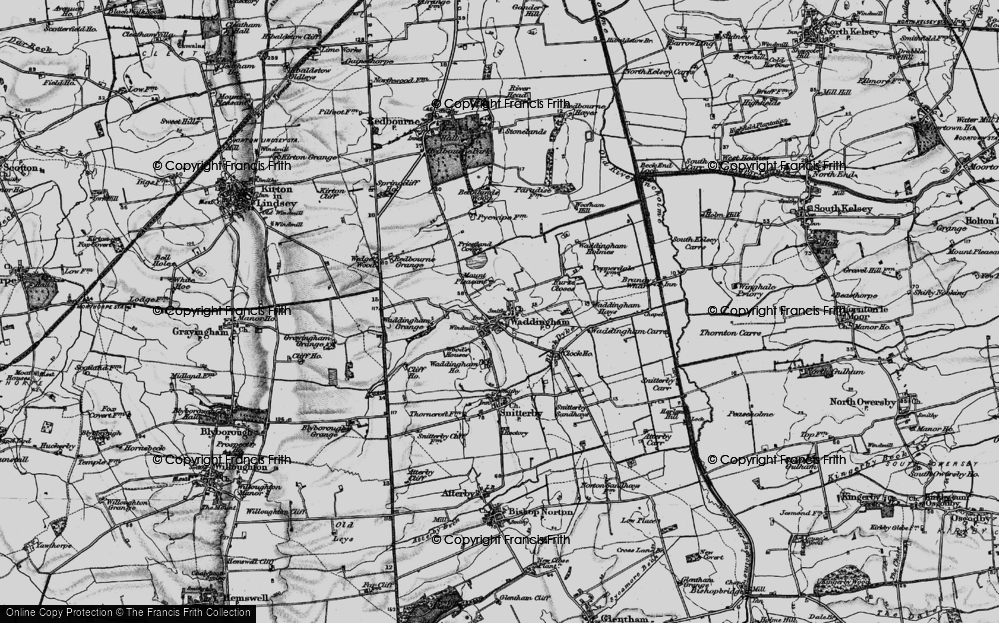 Old Map of Waddingham, 1898 in 1898