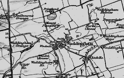 Old map of Waddingham in 1898