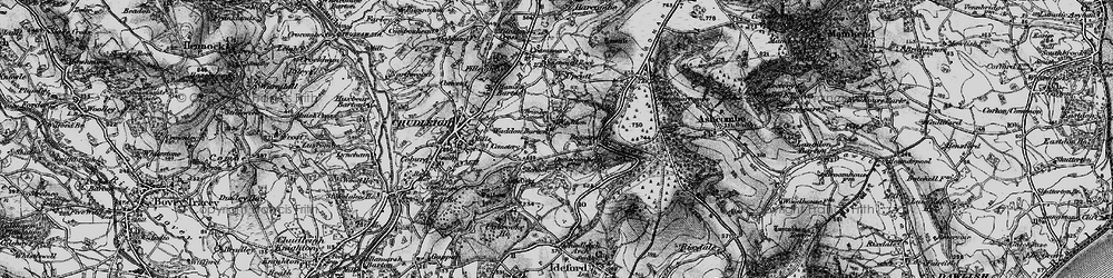 Old map of Waddon in 1898
