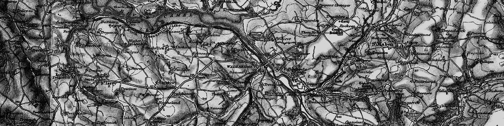 Old map of Wadebridge in 1895