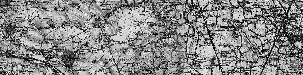 Old map of Wades Green in 1897