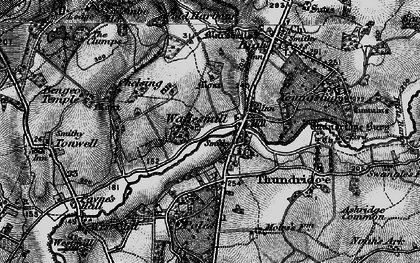 Old map of Wadesmill in 1896