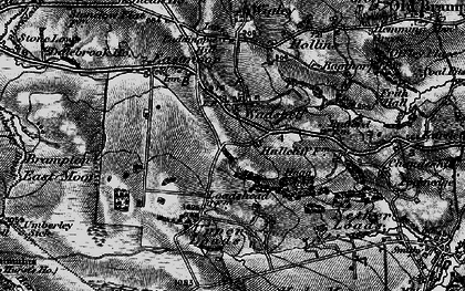 Old map of Brampton East Moor in 1896