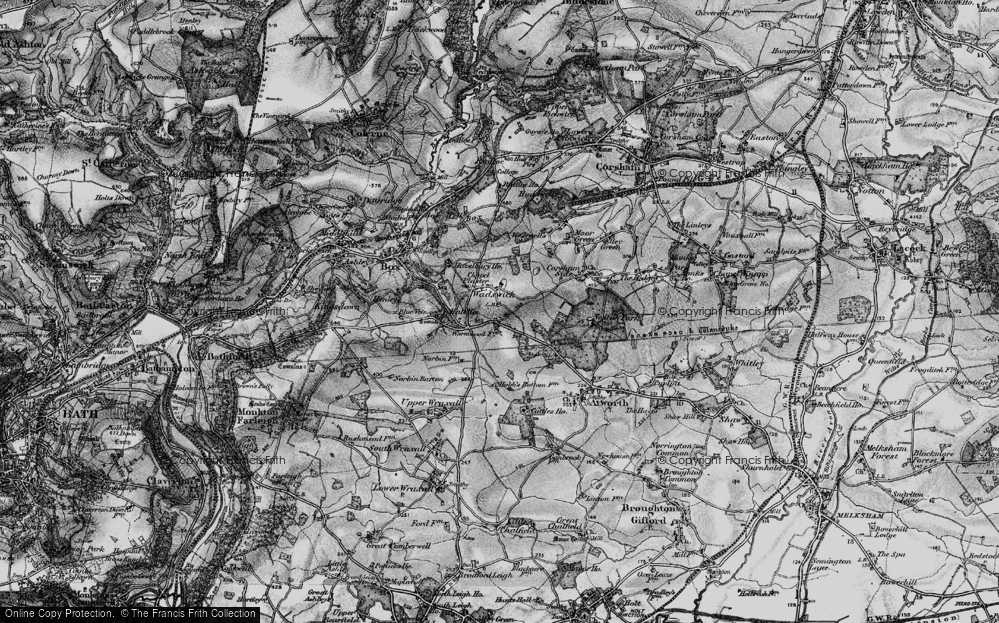Old Map of Wadswick, 1898 in 1898