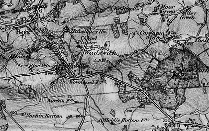 Old map of Wadswick in 1898