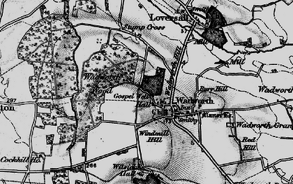 Old map of Wadworth in 1895