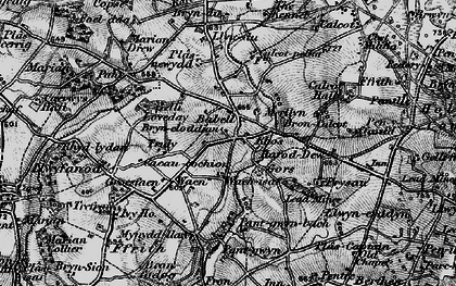 Old map of Waen in 1896