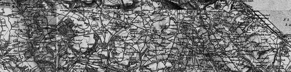 Old map of Waen in 1896