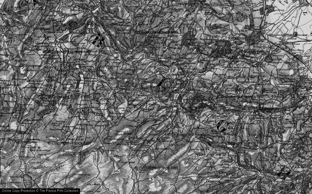 Old Map of Waen, 1897 in 1897