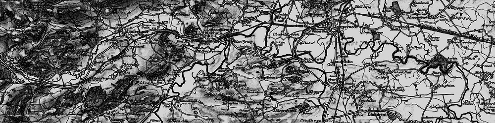 Old map of Waen in 1897