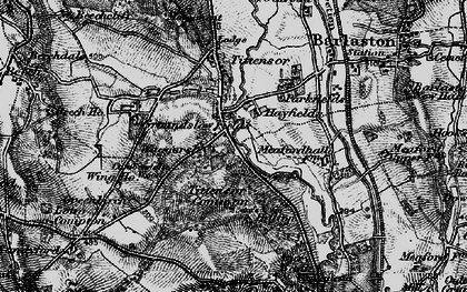 Old map of Tittensor Chase in 1897
