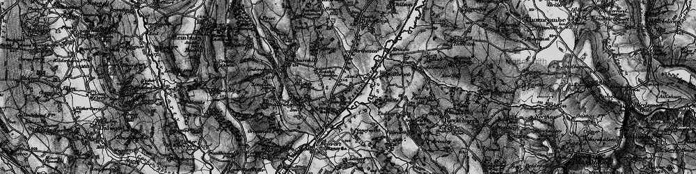 Old map of Waggs Plot in 1898