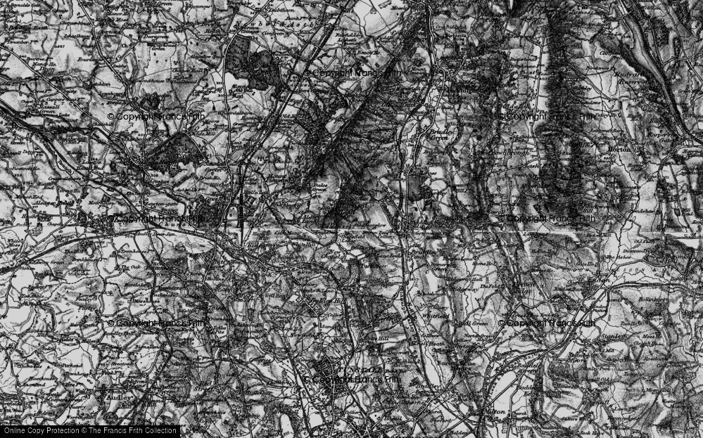 Old Map of Wain Lee, 1897 in 1897