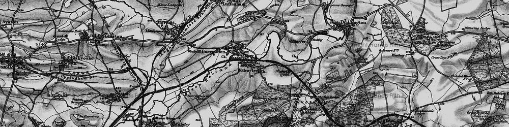 Old map of Wakerley in 1898