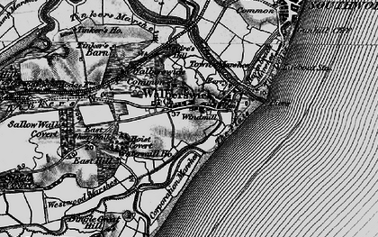 Old map of Walberswick in 1898