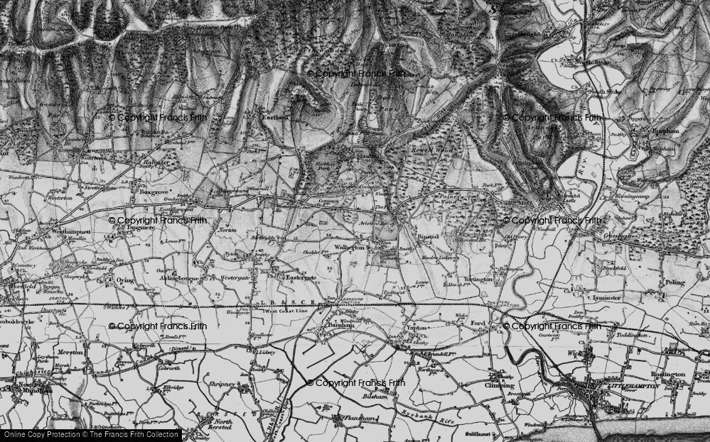 Old Map of Walberton, 1895 in 1895