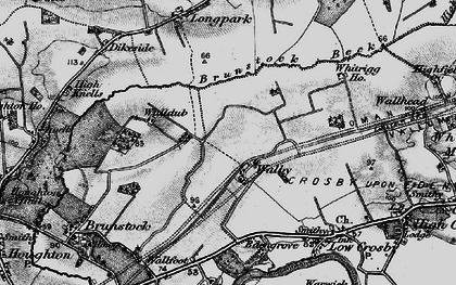 Old map of Walby in 1897