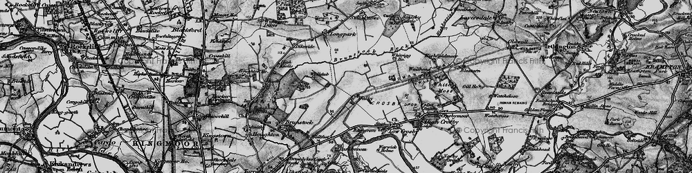 Old map of Walby in 1897