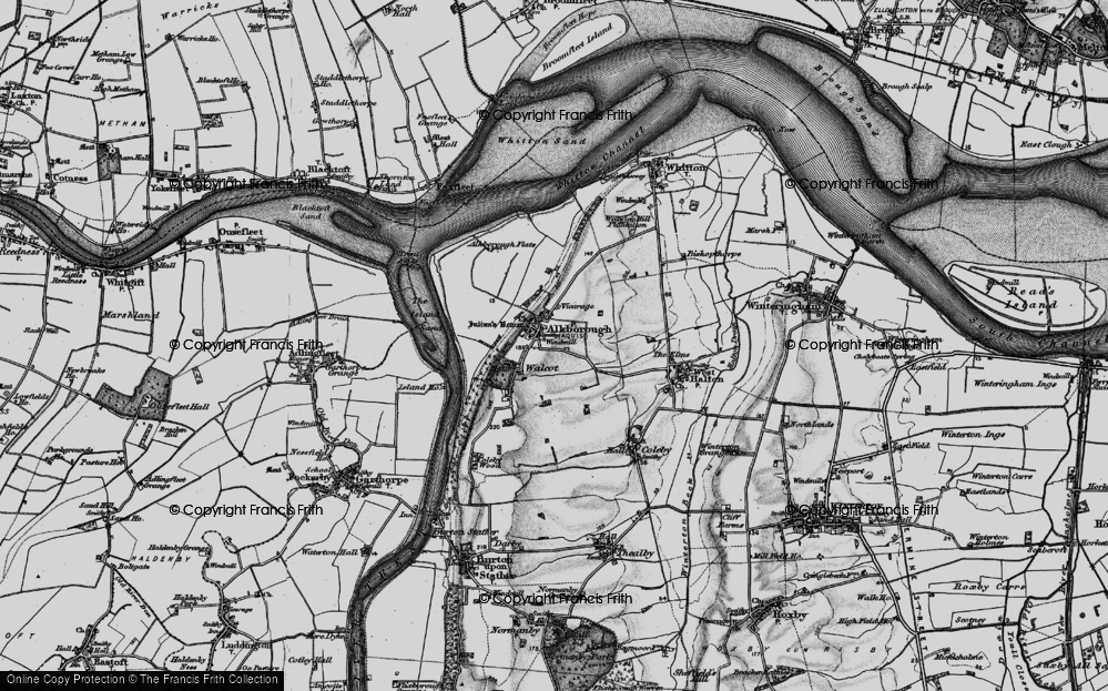 Old Map of Walcot, 1895 in 1895