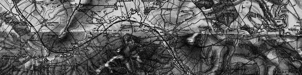 Old map of Wychwood Forest in 1896