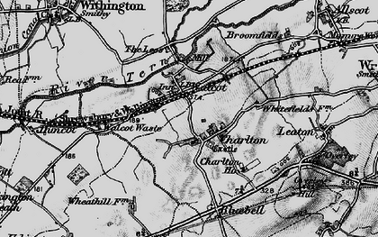 Old map of Walcot in 1899