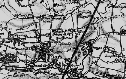 Old map of Walcot Green in 1898