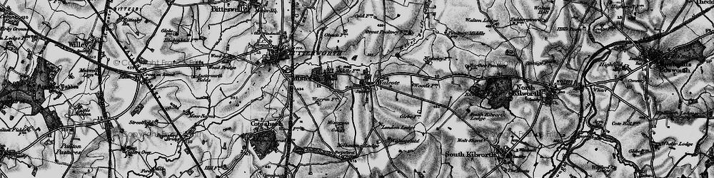 Old map of Botney Lodge in 1898