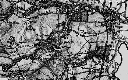 Old map of Waldridge in 1898