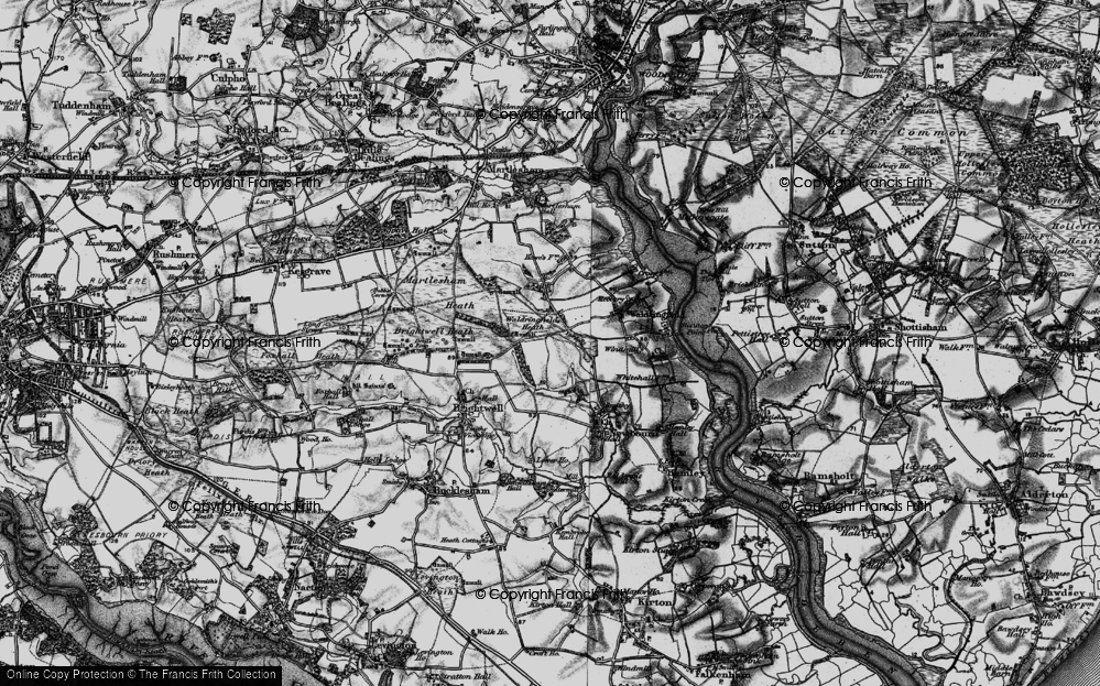 Old Map of Waldringfield Heath, 1896 in 1896