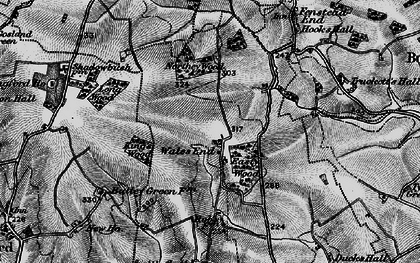 Old map of Wales End in 1895