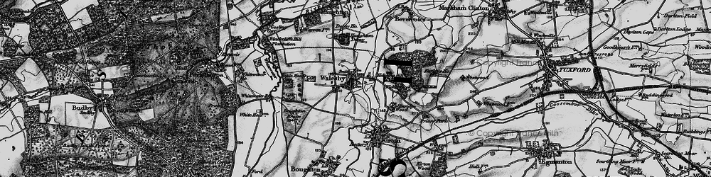 Old map of Walesby in 1899