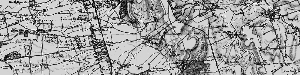 Old map of Walesby in 1899