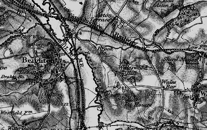 Old map of Waleswood in 1896