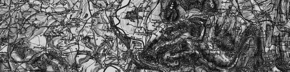 Old map of Walford in 1896