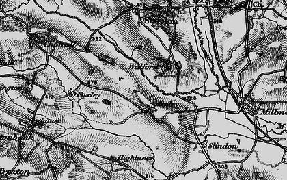 Old map of Walford in 1897