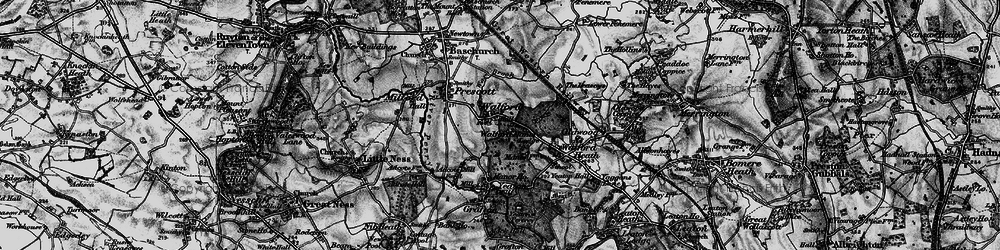 Old map of Walford in 1899