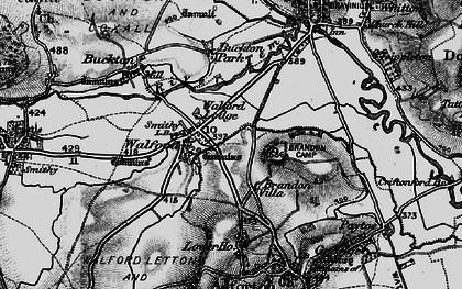 Old map of Brandon Villa in 1899