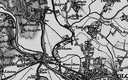Old map of Walham in 1896
