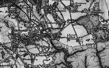 Old map of Walhampton in 1895