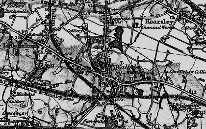 Old map of Walkden in 1896