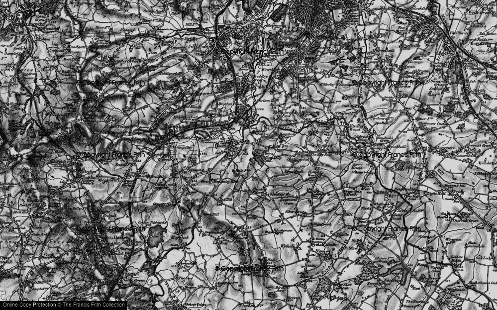 Old Map of Walker's Heath, 1899 in 1899