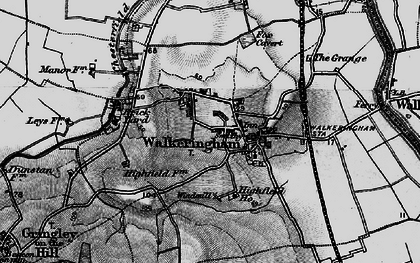 Old map of Walkeringham in 1895