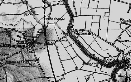 Old map of Walkerith in 1895