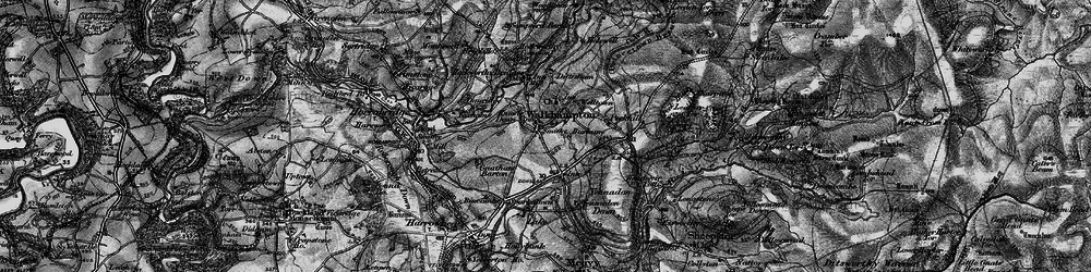 Old map of Walkhampton in 1898