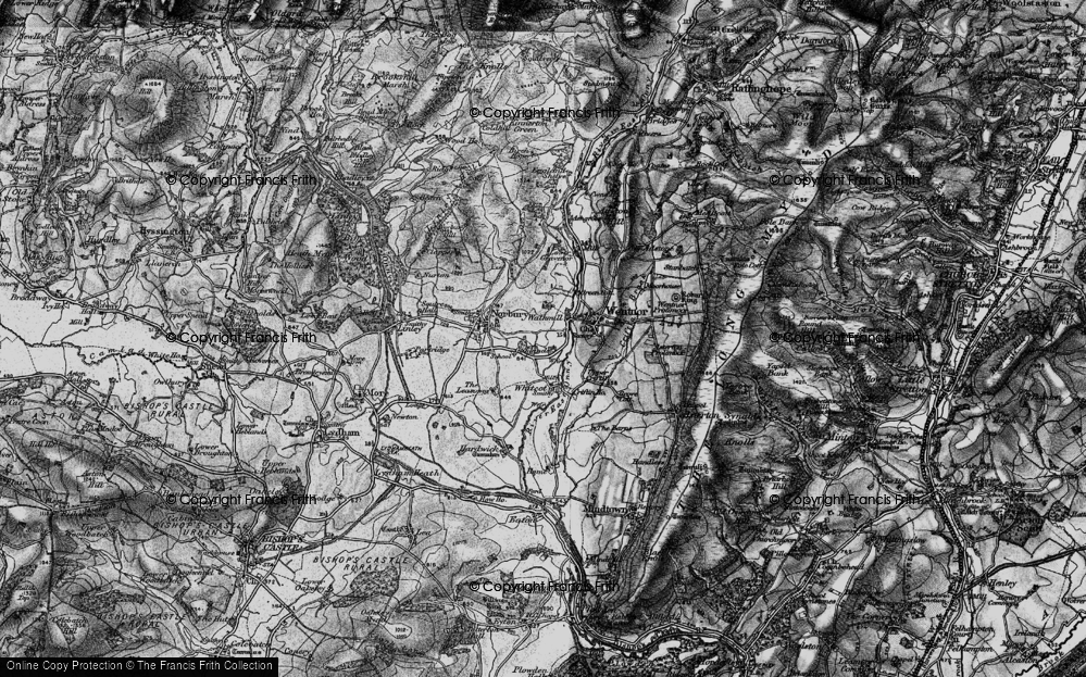 Old Map of Walkmill, 1899 in 1899