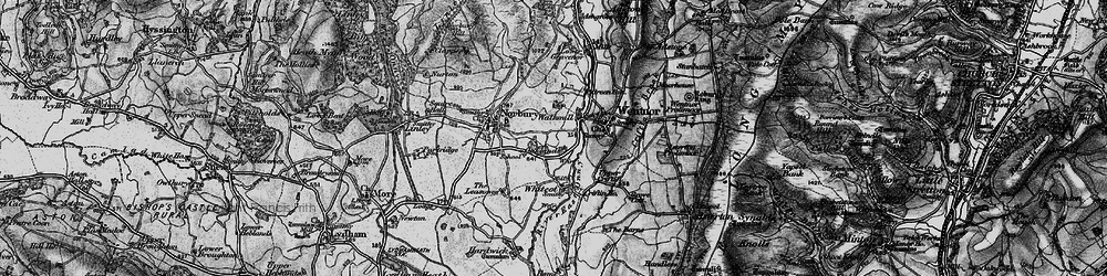Old map of Walkmill in 1899